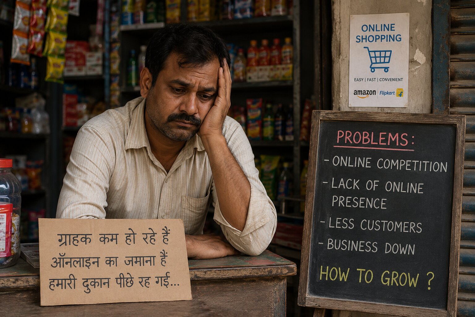 Local business owner struggling online